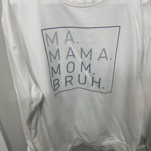 White Graphic Sweatshirt